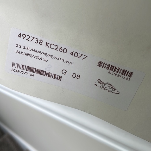 GUCCI lurex bowling sneakers - Picture 6 of 8